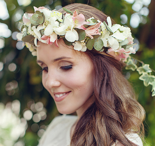 Свадебный венок «Flower tops»