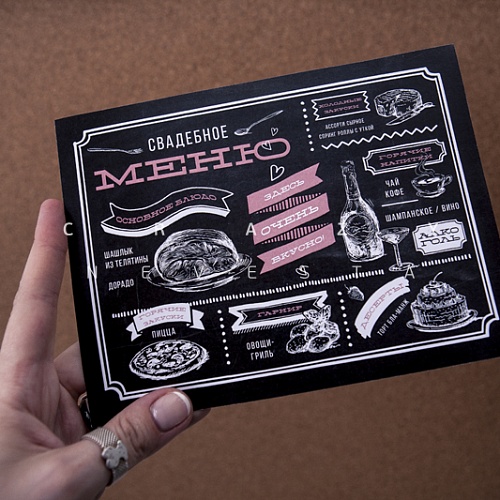 Меню "Меловая доска"